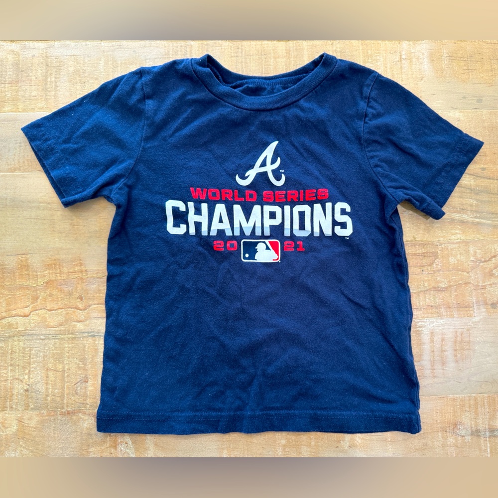 Genuine Merchandise MLB Atlanta Braves baseball kids boys short sleeve shirt top